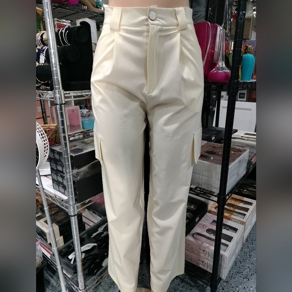 Women's Cargo Dress Pants Size S, M, L, XL - Picture 2 of 4